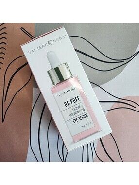 Valjean Labs DE-PUFF Caffeine + Hyaluronic Acid Eye Serum 1 fl oz